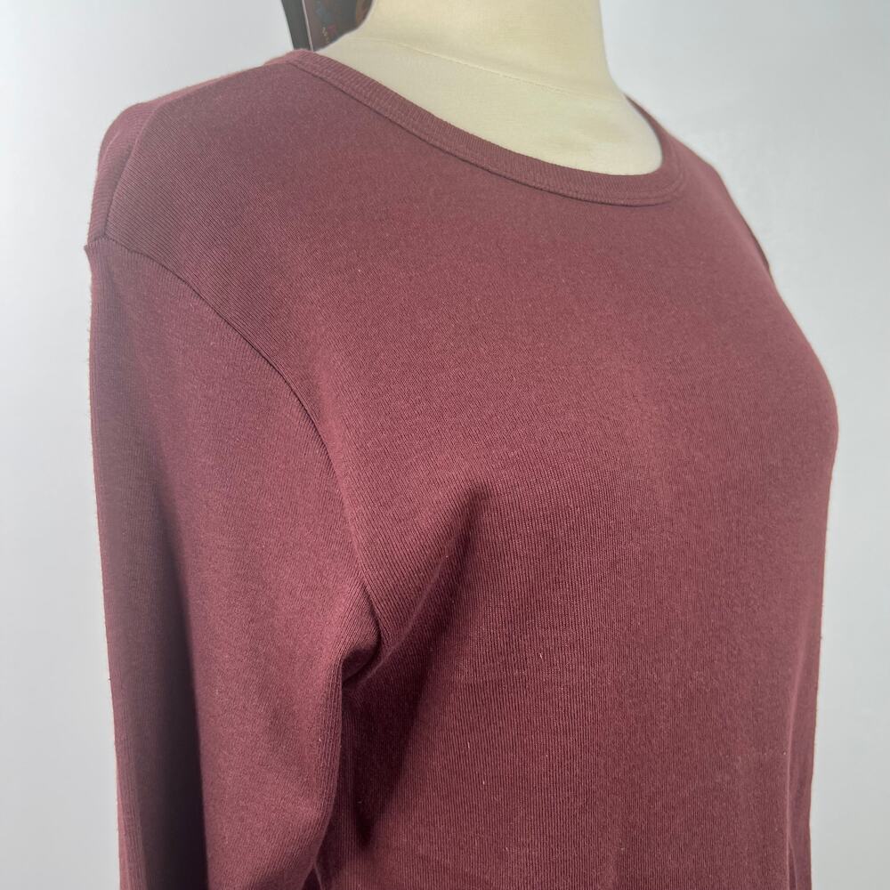 ALPS Sportswear NWT Women's Henley Top Long Sleeves 100% Cotton Outdoors Size L - Picture 5 of 11